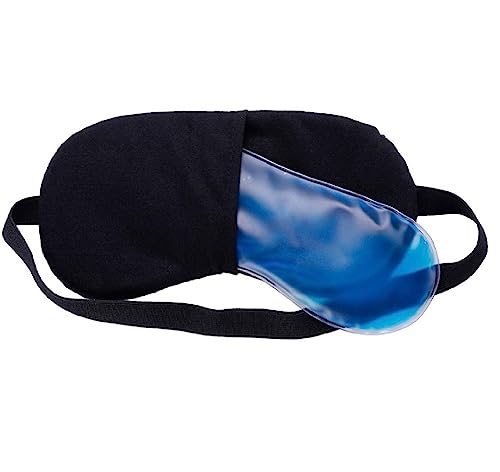 Image of Jenna Cute Sleeping Eye Shade Mask Cover for Insomnia, Meditation, Puffy Eyes and Dark Circles Silk 4Angel Black