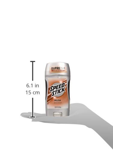 Speed Stick Deodorant, Musk 3 oz (Pack of 6)