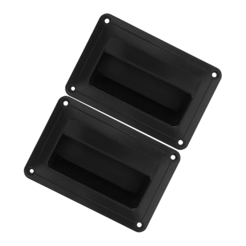 VILLCASE 2pcs Durable Plastic Speaker Handle Replacement Kit for Safe Transport and Easy Installation Versatile Grip for Speaker Cabinets and Essential Audio Accessory