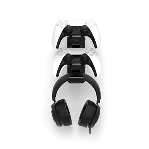 Suporte de 2 Controles de Playstation 5 PS5 Headphone de Parede - VN