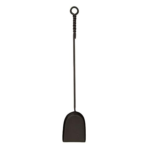Minuteman International Rope Handle Single Shovel Fireplace Tool, Standard 28-in, Black Cover