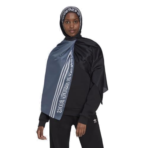 adidas Originals Amani Ladies Head Scarf, Black And Grey - Main Image