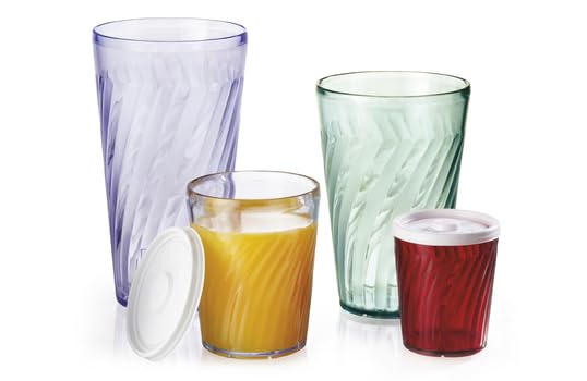 Miniatura 4 de G.E.T. 2206-1-CL-EC - Vasos transparentes de Tahití de 6 onzas, plástico SAN (paquete de 4)