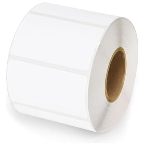 2.25"x1.25" Direct Thermal Labels,Barcode Labels Self-Adhesive Multi-Purpose Thermal Labels 1200 pcs White Square Thermal Label Stickers,for DIY UPC Barcode Business Address Shipping Name Gift Tags Cover