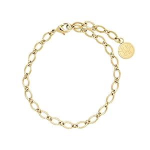 VICTORIA HYDE Armband dames armbanden sieraden bedelarmband dames goud roestvrij staal armband geschenken voor vrouwen mama Valentijnsdag Moederdag, 19.5 centimeters, Roestvrij staal