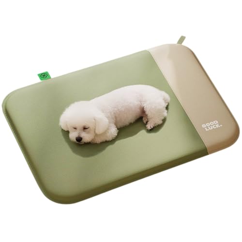 AIMALL Waterproof Dog Bed Mat with Removable 0.78in Foam Core, Non-Slip PU Leather Pet Sleeping Mat for Dogs & Cats, Scratch Resistant, Wipe Clean, S/M/L