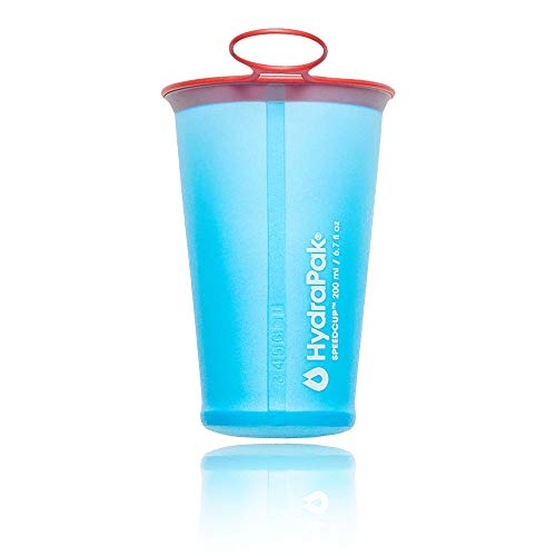 HydraPak Wasserflasche, 200 ml, Malibu Blau/Gold Rot, Lot von 2 Cover