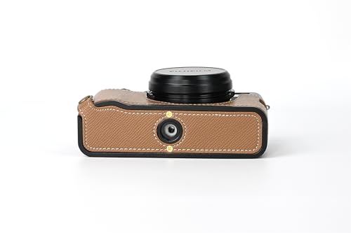 Funda semicuero para cámara Fujifilm X100V color marrón miniatura 3