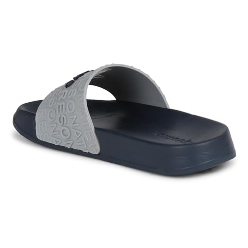 Image of Aqualite NEO-266 Men Slide Slippers with Comfotable Sole Slip-On Flat Flip Flops, Sliders, Chappal & Comfort Insole Slipper for Men