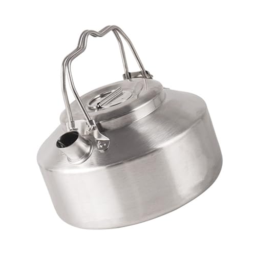 LIUZIKUN Hervidores de Acero Inoxidable para Acampar al Aire Libre, hervidores de Agua portátiles de Aluminio para Senderismo al Aire Libre y mochileros.