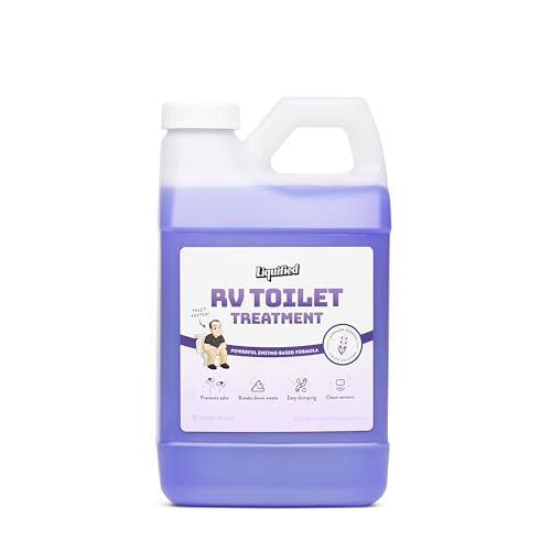 Image of Liquified RV Toilet Treatment - Black Holding Tank Digester - Odor Eliminator - Lavender Scent - Matts RV Reviews (Lavender, 64oz)