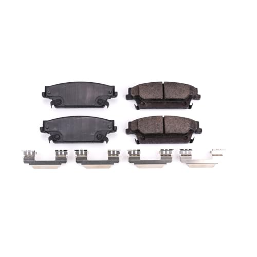Image of PowerStop Rear Brake Pads for Cadillac CTS 2006-07 |SRX 2004-09 |STS 2005-11 - Z17 Ceramic Brake Pads with Installation Hardware, 17-1020