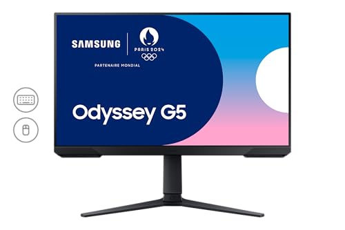 Samsung ODYSSEY G5 G51C 27'' 165Hz -1ms, Dalle VA, Résolution QHD 2,560 x 1,440, 3000 : 1, HDR10, AMD FreeSync Premium Pro, Display Port, USB & Pied Ajustable, HDMI