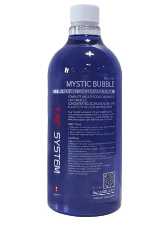 TAC SYSTEMMystic Bubble – pH-Balanced Car Wash Shampoo with Superior Slickness | Highly Concentrated | Safe for Waxes, Coatings, Sealants- 1L