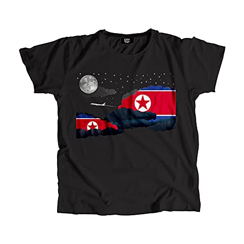 T-shirt Corée du Nord Nuages de Nuit en coton premium finitions soignées