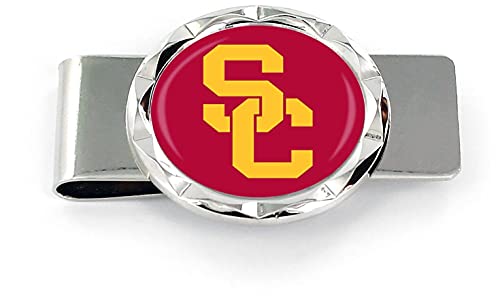 Corte de diamante en clip de dinero USC Trojans, elegancia metálica de Aminco oficial