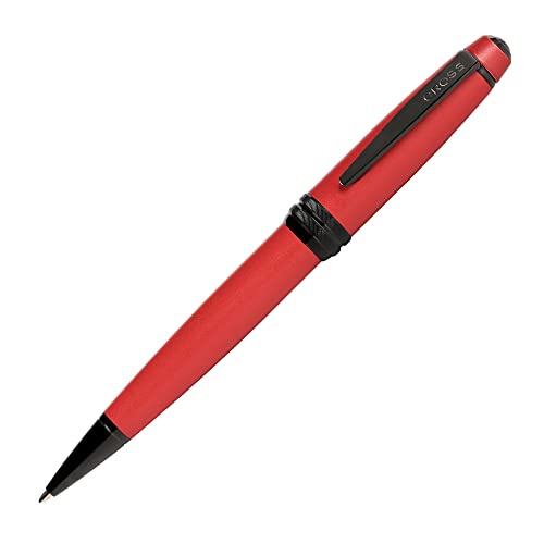 CROSS Bailey Bolígrafo lacado rojo mate con cita PVD negro pulido