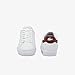 Lacoste Women's Powercourt Sneaker, White/Burgundy, 5