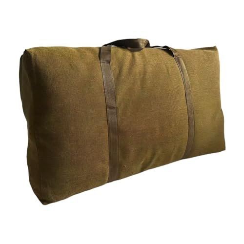 Canvas Extra Large Wear-Resistant and Thickened Travel Bag Foldable Duffle Bag for Space Saving Moving Storage