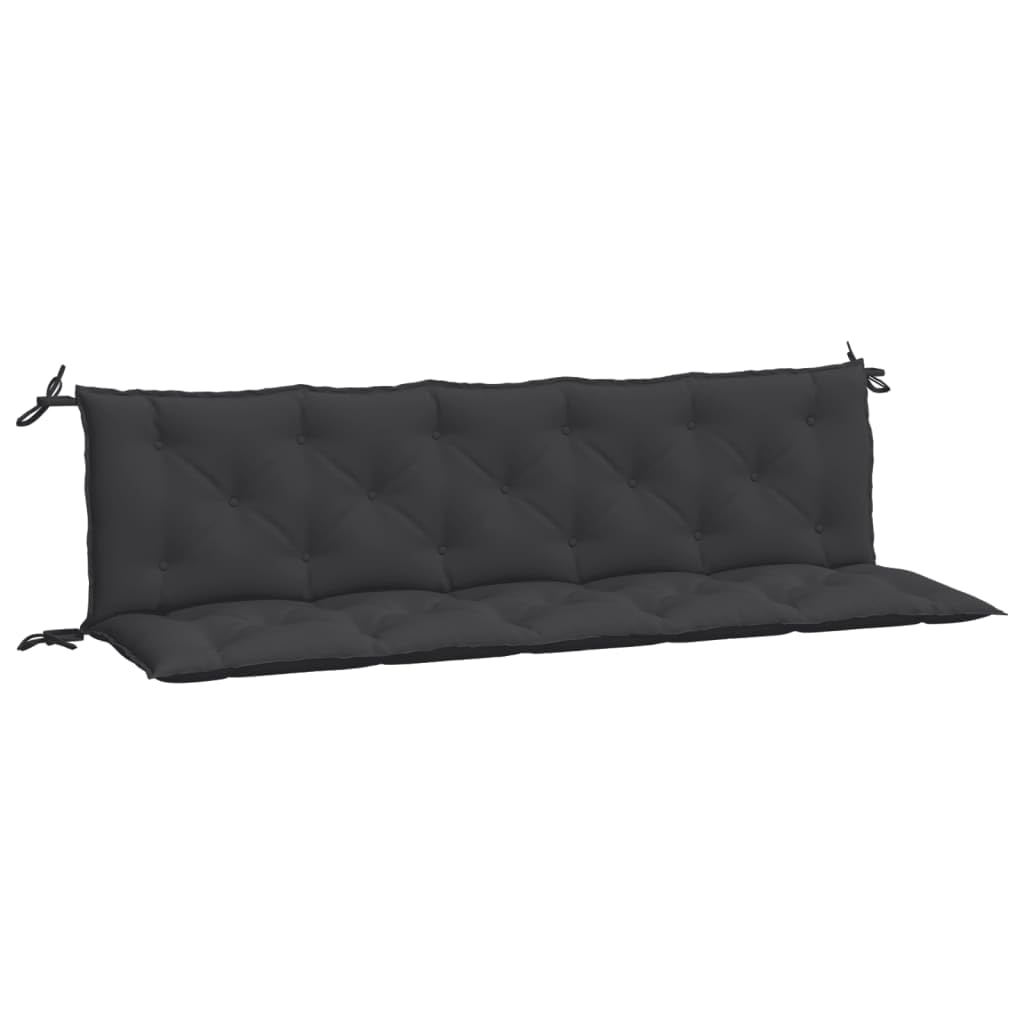 LAPOOH 361723 - Cuscini da giardino in tessuto Oxford nero 180 x 50 x 7 cm, cuscini per esterni da giardino, cuscini per pallet, cuscini esterni, cuscini per divano esterno, cuscini per pavimento