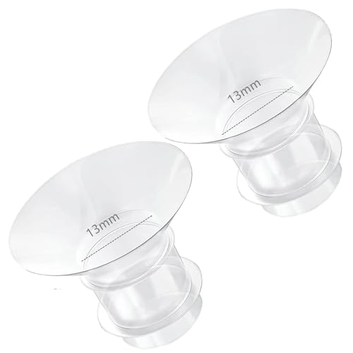 Image of 2PCS Flange Insert 13mm Compatible with Medela/Spectra/Willow/TSRETE/Momcozy S9/S12/S9Pro/S12Pro Breastpump 24mm Shields, Reduce 24mm Nipple Tunnel Down to Correct Size, Pump Parts Replace