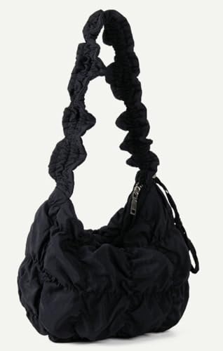 Quilted Tote Bag for Women Puffer Shoulder Bag Adjustable Crescent Crossbody Bag Dumpling Sling Bag Cloud Purse 20253