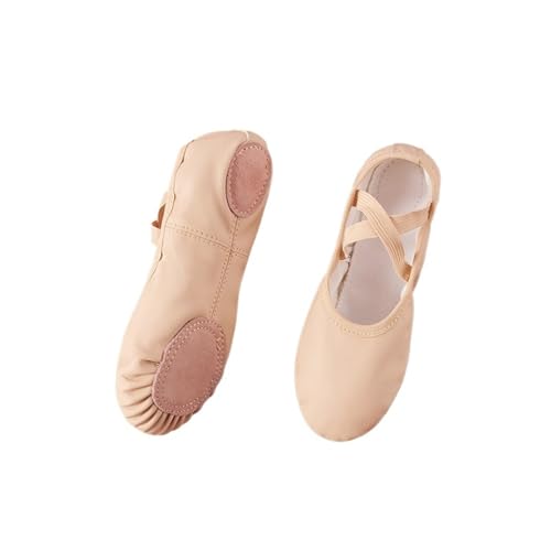 Ballet Slippers Ballet Leather Shoes Girl Flat Dance Shoes Professional Soft Split-Sole Ballerina Slipper Toddler Boys Yoga Training Shoe
