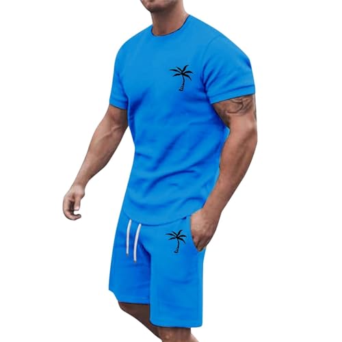 Survêtement de sport d'été pour homme grandes tailles short t-shirt