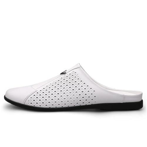 Men's Slip-on Mule Sandals Loafer Fashion Leather Formal Wear Casual Backless Dress Slippers3