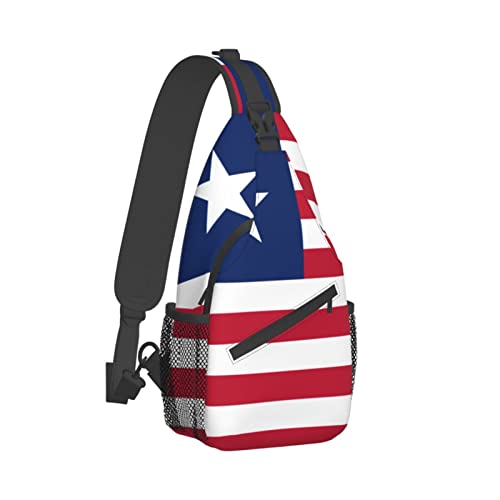 Mochila Bandolera Unisex Negra para Senderismo miniatura 3