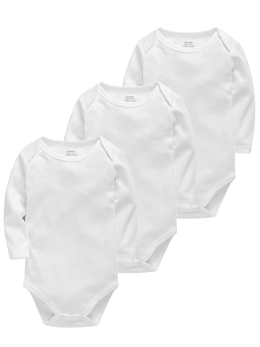 unisex-baby Cotton Long-sleeve Bodysuits