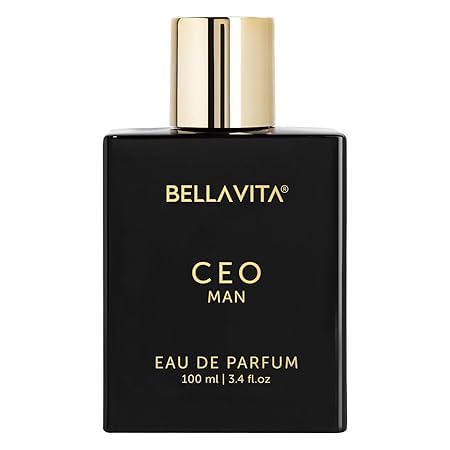 B.E.L.L.A.V.I.T.A CEO Man Eau De Parfum, fragancia cítrica amaderada, aroma prémium de larga duración para oficina y uso diario, 3.4 onzas líquidas