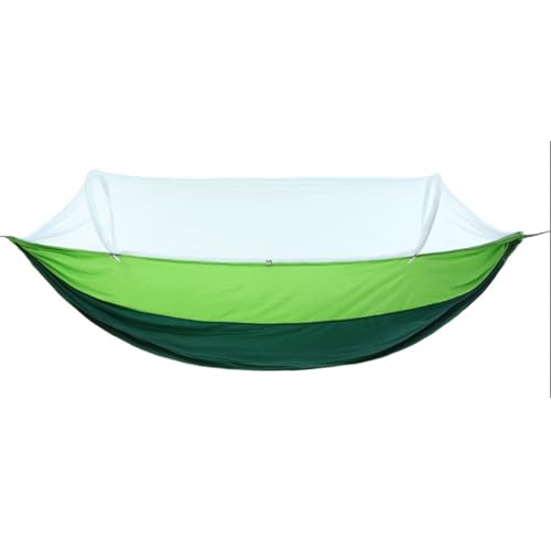 Hamaca, hamaca portátil de gran capacidad de carga, mosquitera para hamaca resistente al desgarro, adecuada para uso en exteriores(green,260 * 140cm)