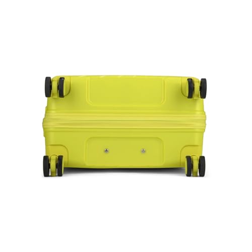 Image of Skybags Polypropylene Skylite Trolley Bag | Hard-Sided Luggage for Travel with Smooth 8-Spinner Wheel & TSA Lock | 5-Year International Warranty (Yellow, Set of 3)