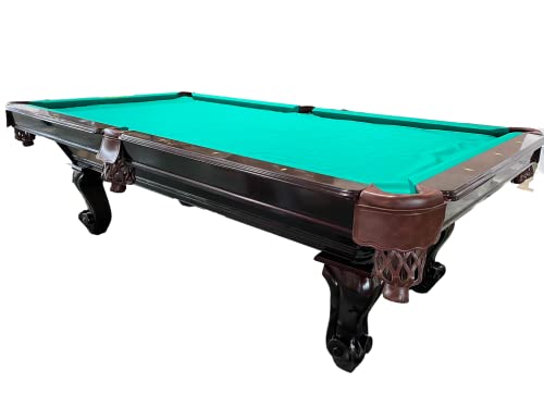 8 Ft. Tunierpoolbillard Billardtisch Pool Modell Winston Nr.:31 Billard mit 3cm starken Schieferplatten Tuchfarbe grün Gestellfarbe Nussbaum – Bild 4