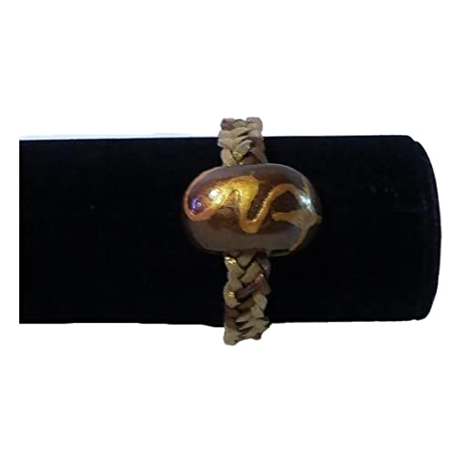 Bracelet tressé cuir ajustable : Finis les bijoux trop grands avec cette céramique or