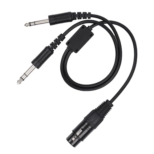 Cable Adaptador Keenso para Auriculares de Aviación XLR miniatura 3