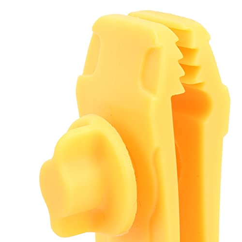 Tent Clip Windproof Adjustable Spiral Thumb Screw Design Sharpness Toothed Clip for Canopy Bike Boat Pool Cover Durable Nylon Material Yellow 24g