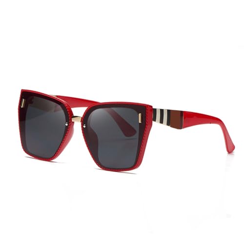 Lunettes de soleil rétro carrées hommes femmes avec verres verts et rivets de style