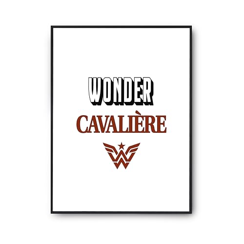 Affiche Wonder Cavaliere poster humour citation cadeau anniversaire