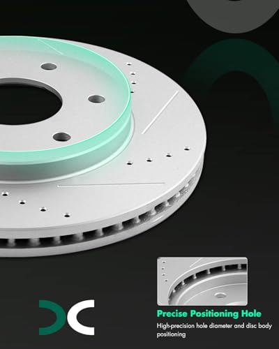 Image of SCITOO Front Brake Kits Drill & Slotted Brakes Rotor Brake Pads:31328;D1015