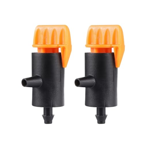 Mini válvula de riego por goteo ajustable con caudal compensado para mangueras 4