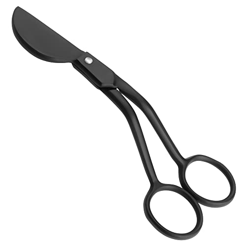 Maker And Market Applique Pelican Duckbill Blade 5.8 Inch - Double Bent Curved Offset Handle Scissors With Pouch Sleeve For Embroidery, Fabric, Thread, Knitting, Sewing, Arts & Craft (Black) #TOP6