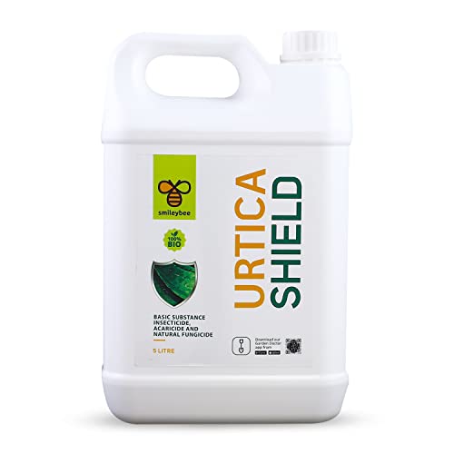 Insetticida Naturale per Piante a Base di Ortica - da Diluire - 100% Biologico, Formula Pontenziata, Azione Diretta contro Afidi, Lepidotteri e Ragno Rosso, Protezione da Malattie Fungine (5 Litri)