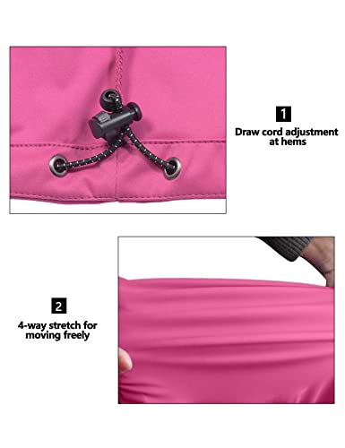 Little Donkey Andy Women's Lightweight Softshell Vest, Windproof Sleeveless Jacket For Running Hiking Travel, Rose L #TOP3