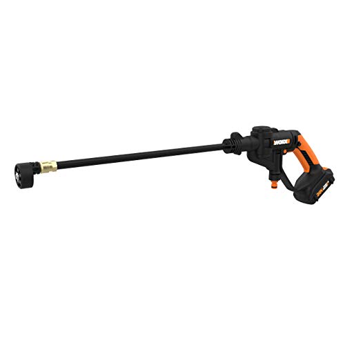 WORX WG625 20V Hydroshot Cordless Portable Power Cleaner, Black and Orange