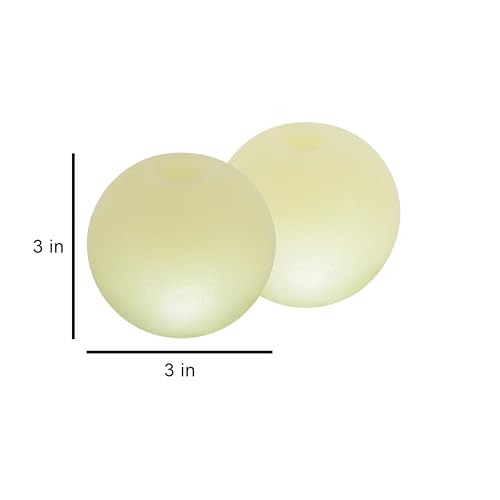 Harry Barker 37-0910-80 Rubber Balls And Rubber Chew Stick, Rubber Bone For Dogs - 3 Inch Glow Balls thumb #1