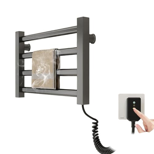 Qawner Handtuchheizkörper Elektrisch Klein, 80W Handtuchtrockner...