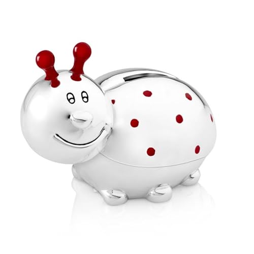 Zilverstad 6352261 Tirelire Coccinelle Argenté Laqué