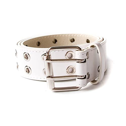 BESPORTBLE 2pcs Double-breasted Belt for Jeans Stylish Leather Belt Air Hole Minimalist Fit